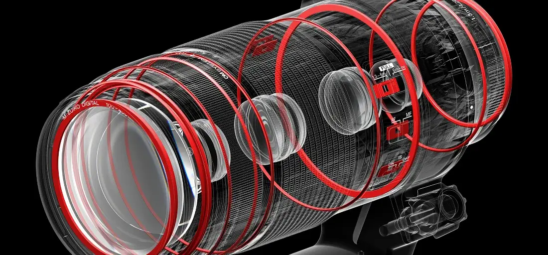 Photo of the inside of the lens to show the arrangement of its seals.